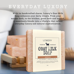 LOVERY organic shea butter goat milk soap for dry skin nourishment