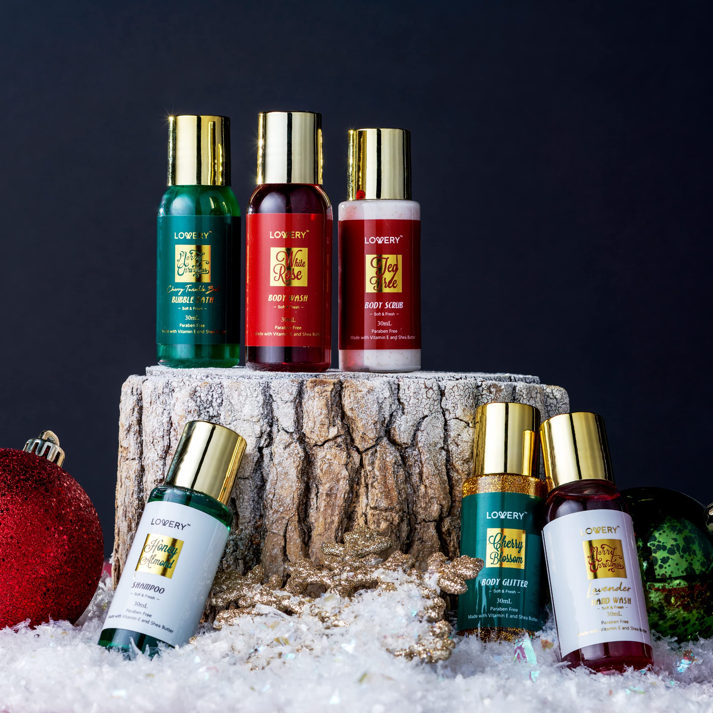 LOVERY scented candle and festive design warm holiday decor and create cozy moments.
