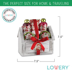 LOVERY Spacious Cosmetic Bag keeps bath essentials organized on the go