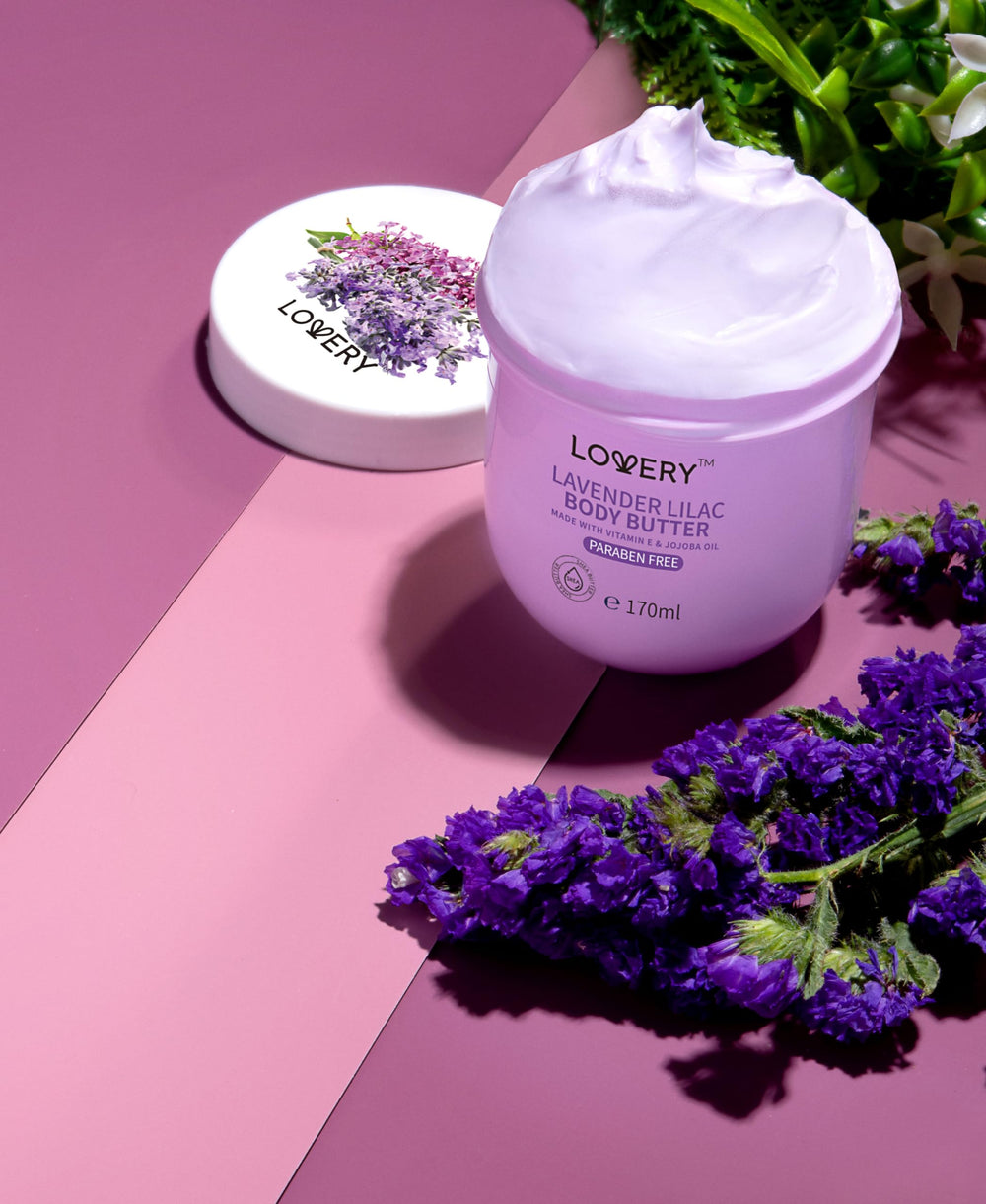 LOVERY ingredients: vitamin E, shea butter, jojoba oils for nourishment