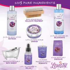 LOVESTEE Lavender Bath Salt for a soothing, aromatic soak