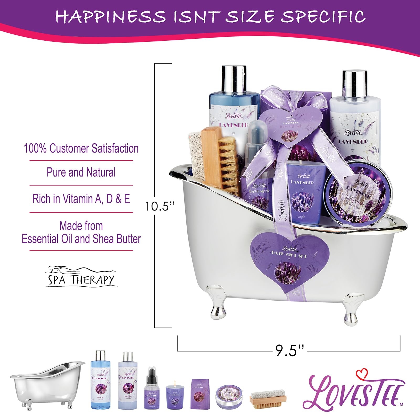 LOVESTEE Lavender Body Scrub for gentle exfoliation and smoother skin