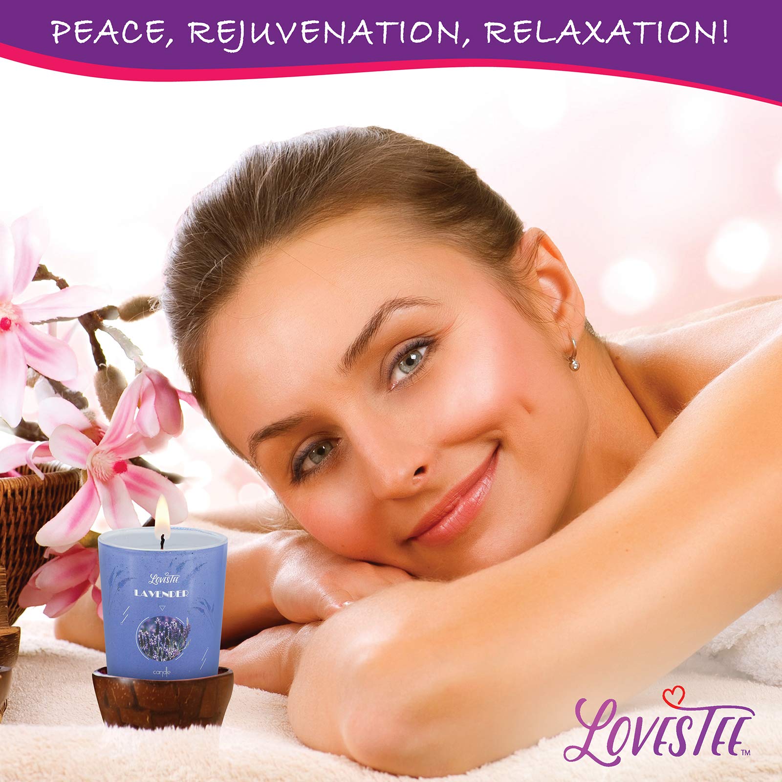 LOVESTEE Lavender Massage Oil for a comforting, spa-like ritual