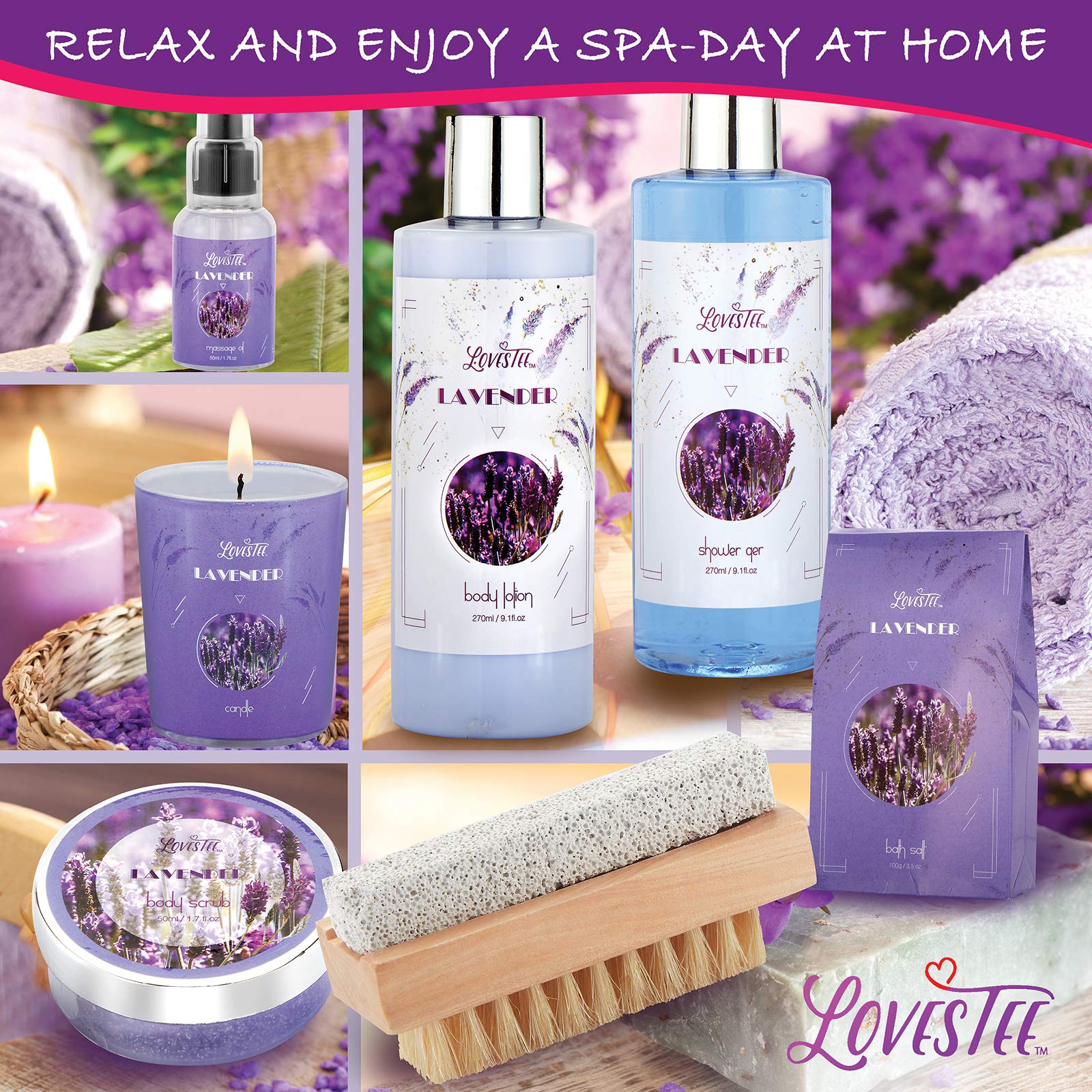 LOVESTEE Lavender Shower Gel for refreshing cleansing and calming scent