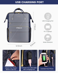 LOVEVOOK doctor-bag opening offers wide visibility for packing.