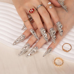 LOVFUL acrylic-strength nails delivering durable wear for daily tasks.