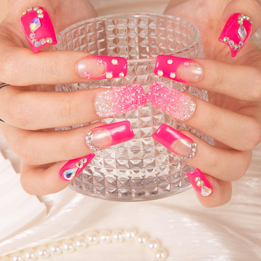 LOVFUL full-crystal embellishments add sparkle to nails for special occasions.