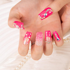 LOVFUL square regular 1in nails provide comfortable, secure wear.