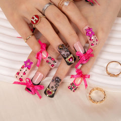 LOVFUL The Sweet Guardian nails during application highlight quick, salon-quality results at home