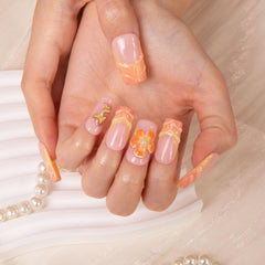 LOVFUL Tropical Fantasy nails demonstrate high durability for multiple uses.