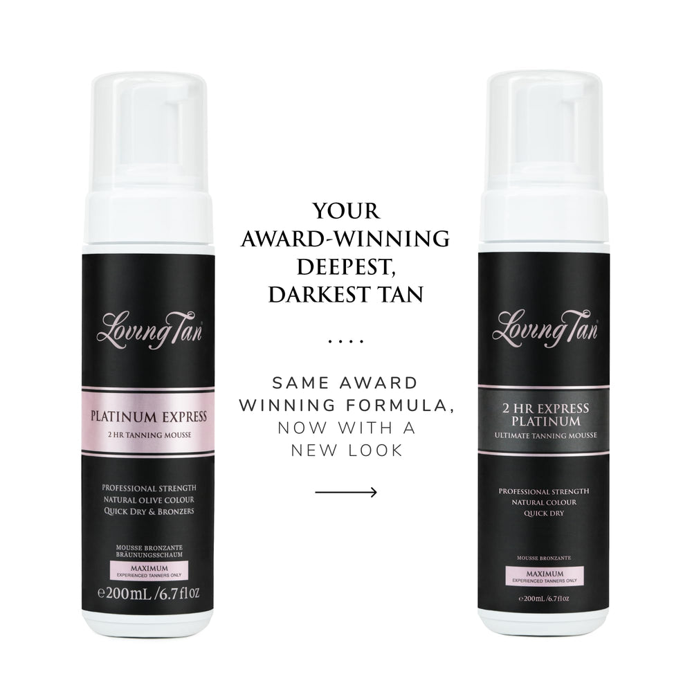 Loving Tan Platinum 2 HR Express mousse demonstrates quick dryness for faster prep.