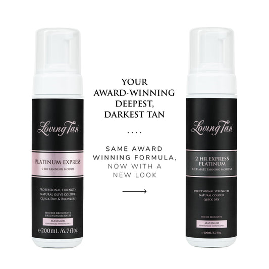 Loving Tan Platinum 2 HR Express mousse demonstrates quick dryness for faster prep.