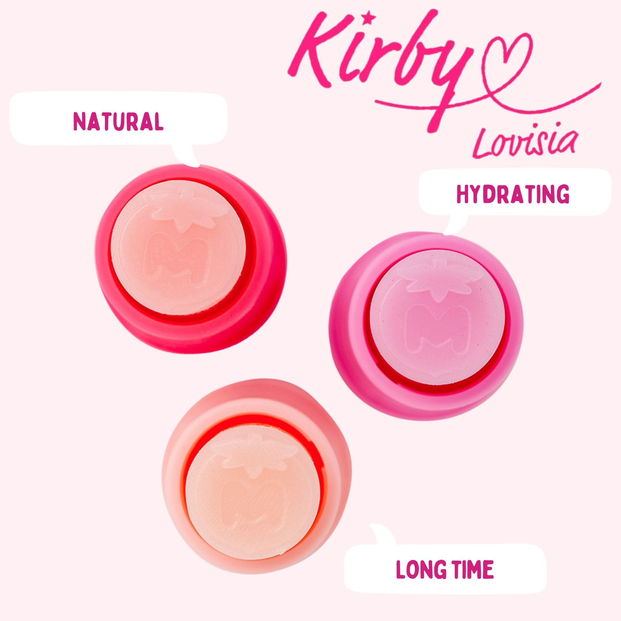 Lovisia Kirby-inspired design close-up emphasizes cute aesthetics and portability.