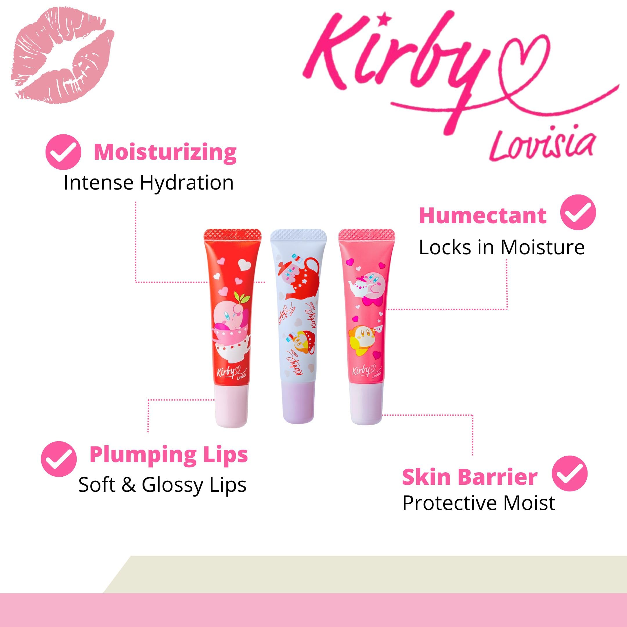Lovisia Kirby rose-hyaluronic glow gloss hydrates lips with dewy, comfortable wear.