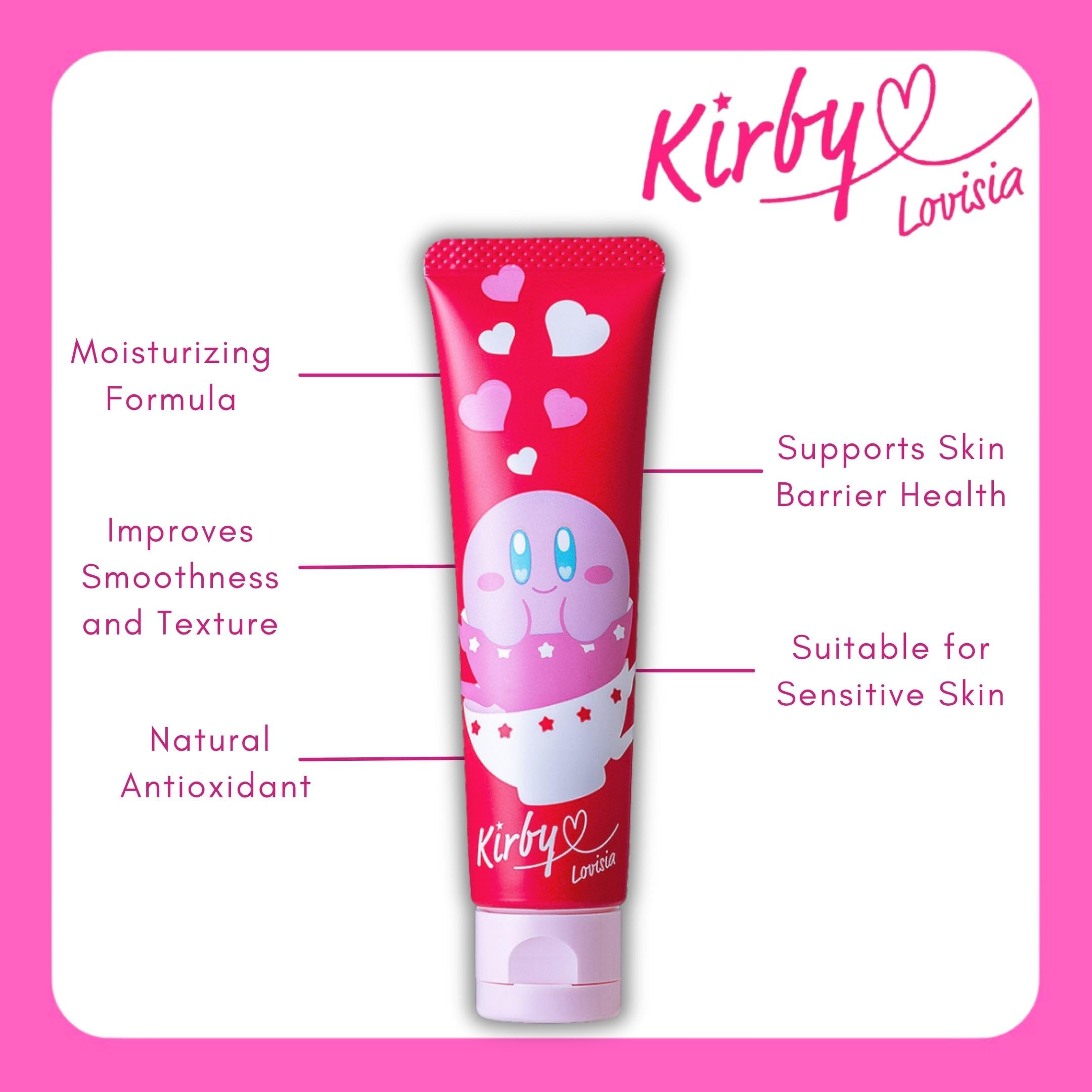 Lovisia Kirby cream texture swirl demonstrating lightweight, non-greasy hydration