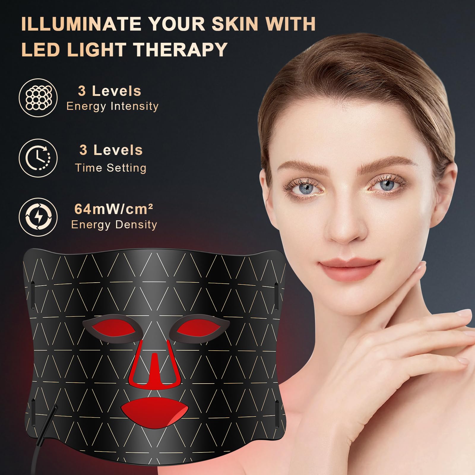 Lovsheme LED Face Mask with eye protection for comfortable use