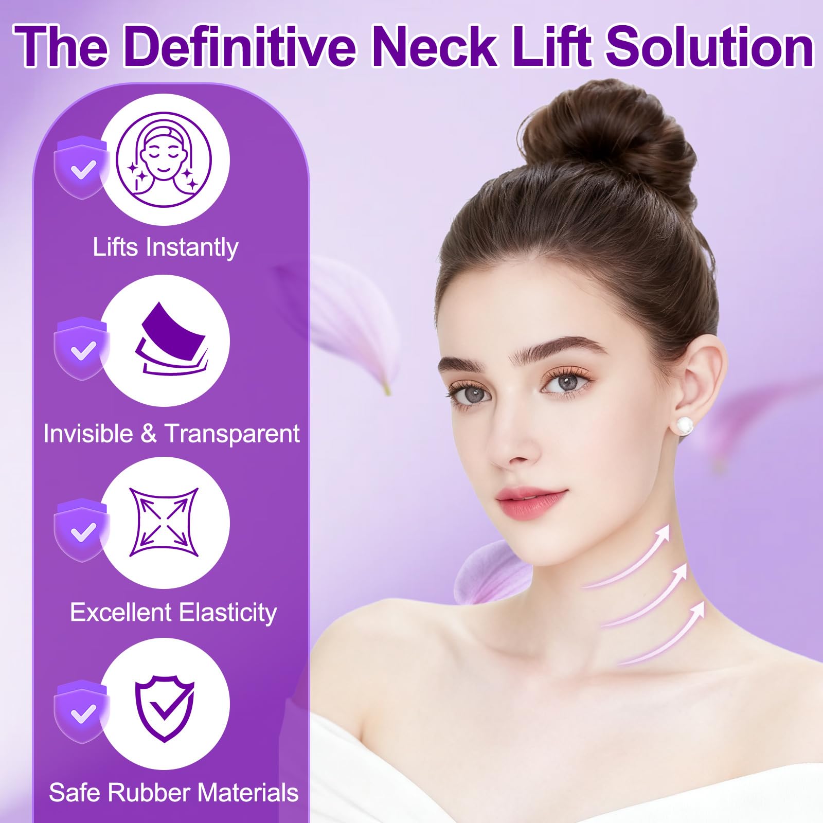 Loxbcin neck tape invisible under makeup for natural finish