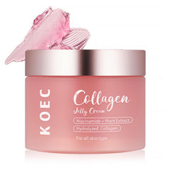Night routine with LOYOTICE Collagen Jelly Cream for smoother texture.