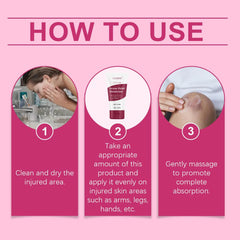 LSJSDS Bruise Cream on legs offers gentle moisture and subtle firming feel.