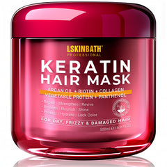 LSKINBATH Keratin & Collagen Hair Mask jar for deep repair of damaged hair