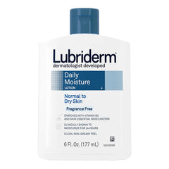 Fragrance free Lubriderm packaging box ready for daily use