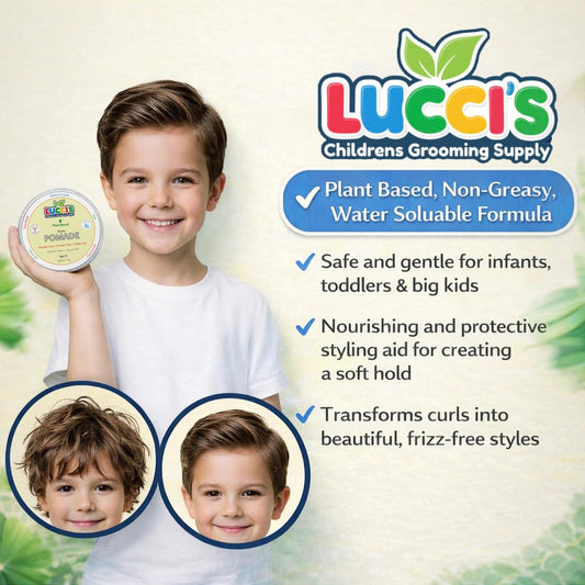 LUCCI'S Baby Hair Gel close-up texture shows medium shine and strong hold.