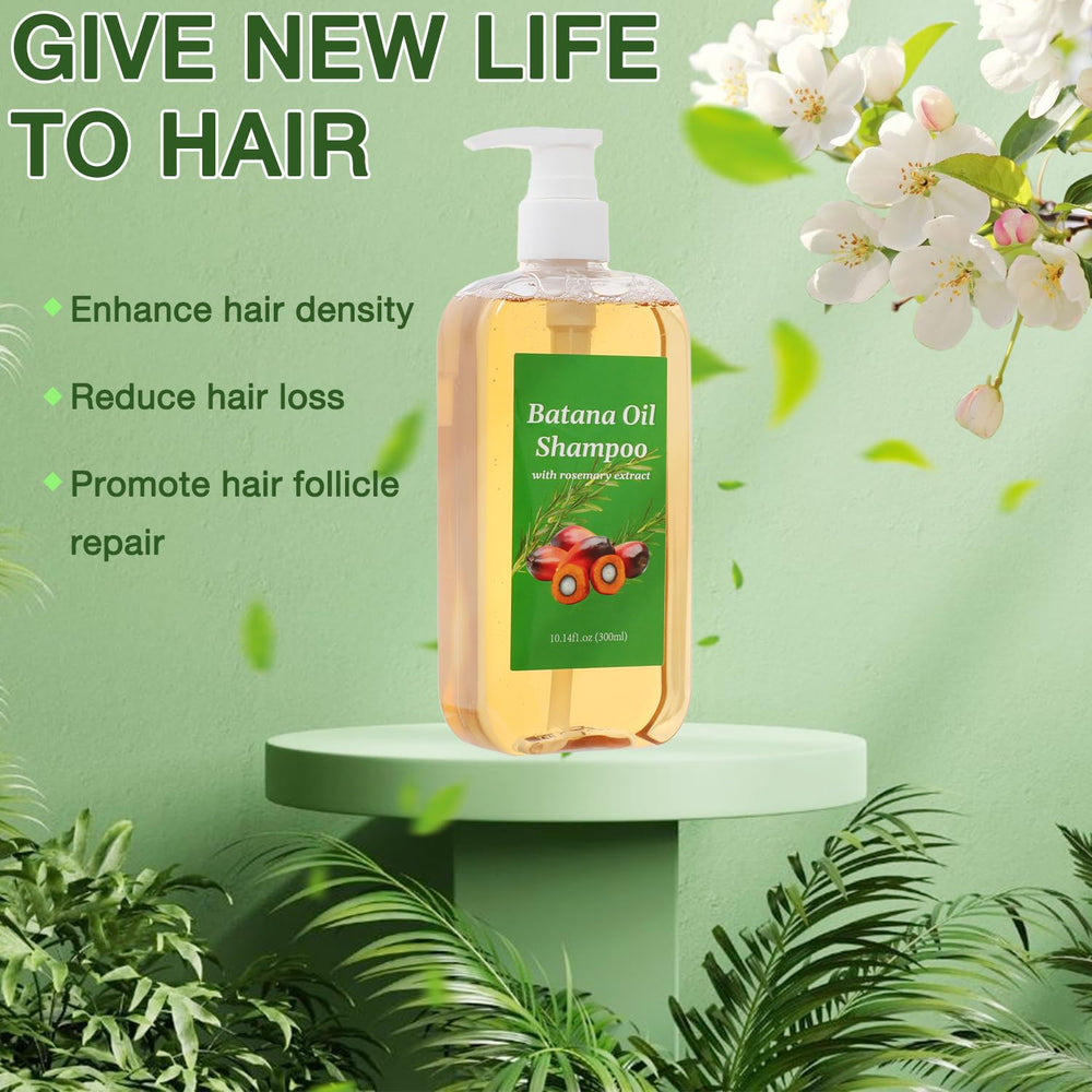 Scalp care moment with Lucift Batana Rosemary Shampoo during massage.