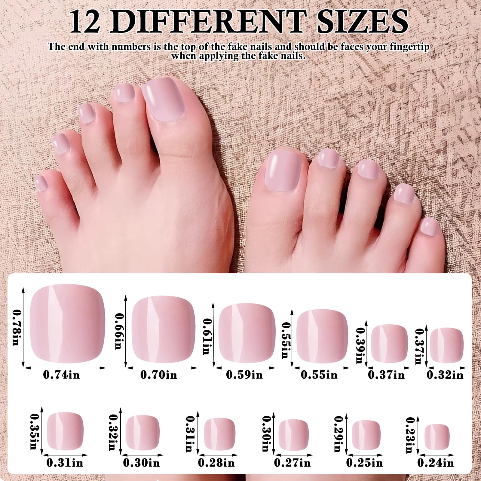 LuckForever adhesive tabs 10 sheets enable easy, damage-free toe nail application