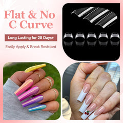 Luckyfairy soft gel tips foldable material for flexible shaping