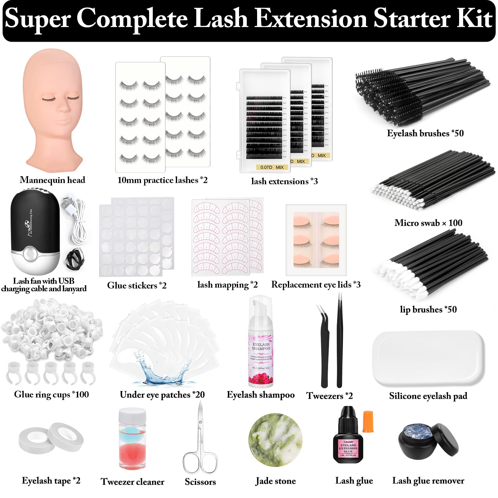Lucomb precision tweezers for accurate lash placement during practice