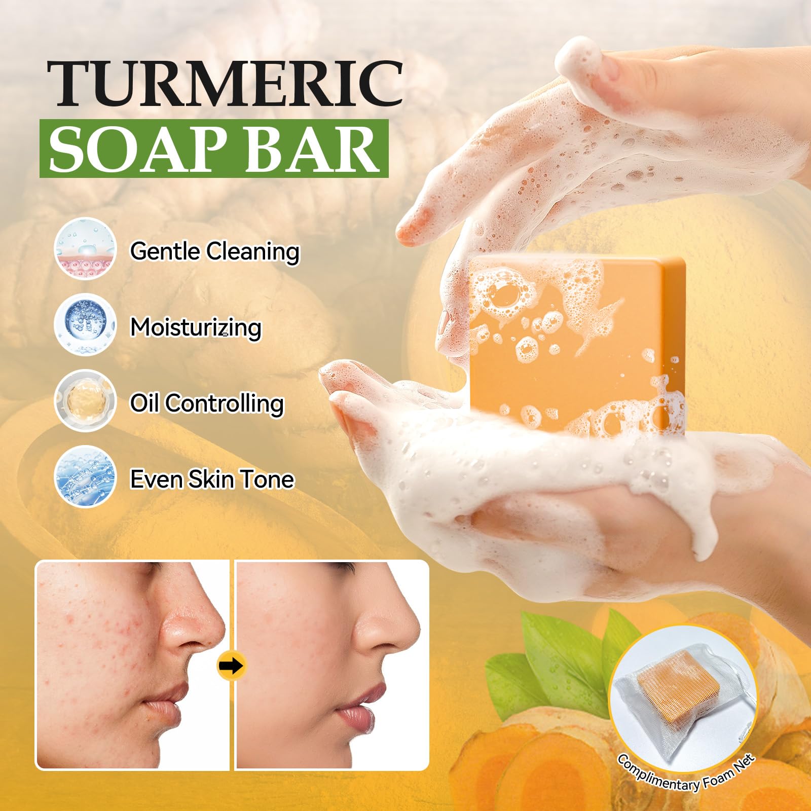 Lucoss Beauty turmeric cream tube providing deep moisture and even tone.