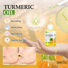 Lucoss Beauty turmeric scrub texture for smoother skin finish.