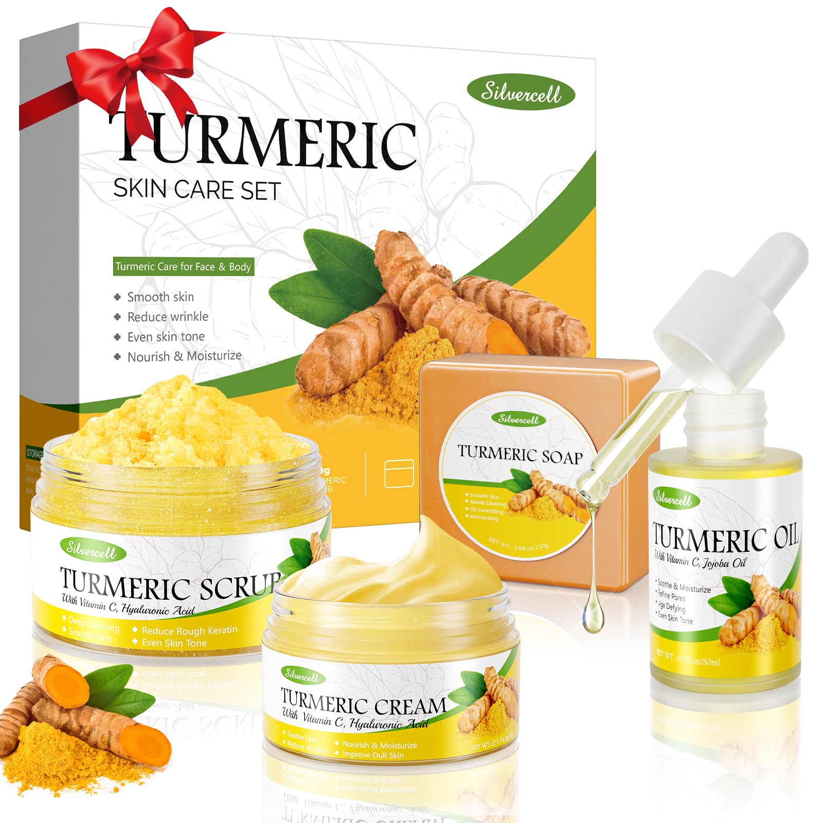 Lucoss Beauty turmeric soap bottle for gentle cleansing and radiant skin.