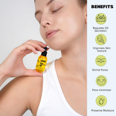 Luelle facial essence texture close-up shows lightweight hydration for all skin types