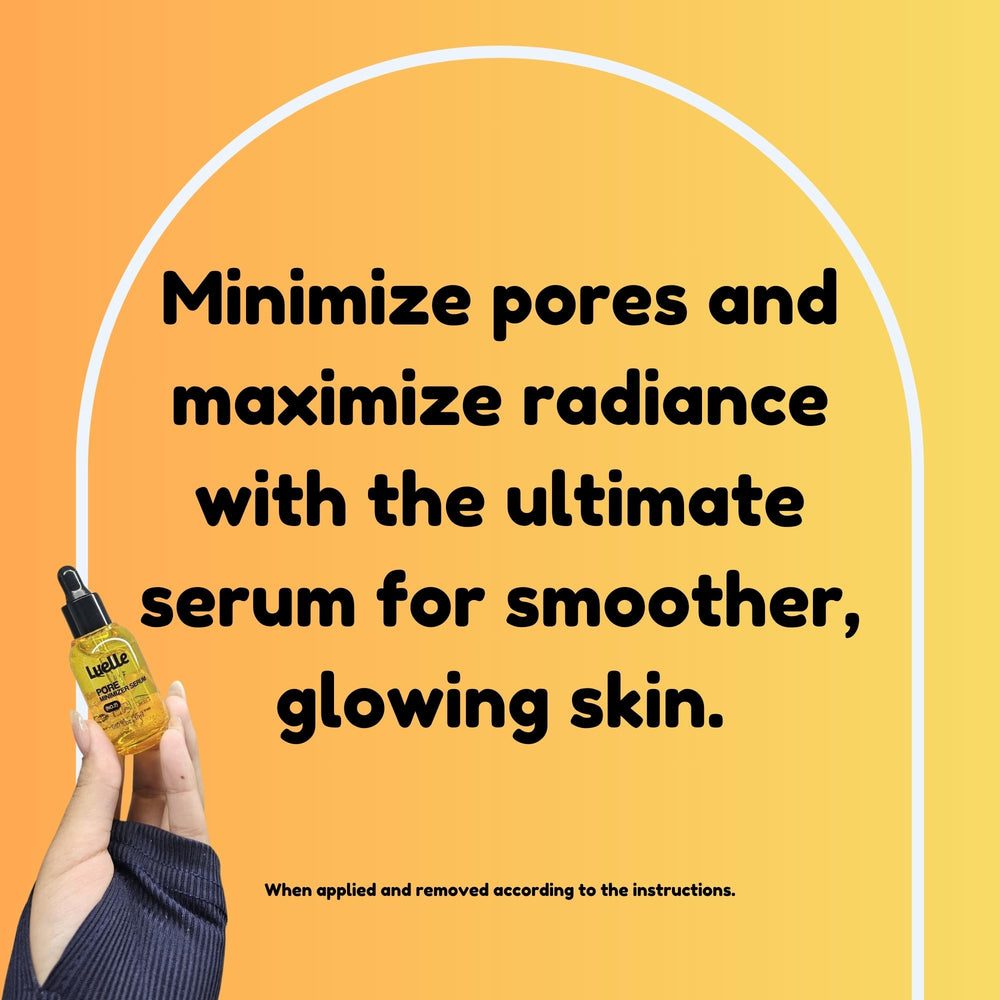 Luelle serum pump close-up illustrates daily-use hydration for all skin types