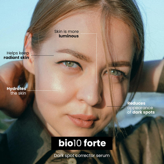 LULLAGE Bio10 Forte serum dropper close-up for precise application and hydration
