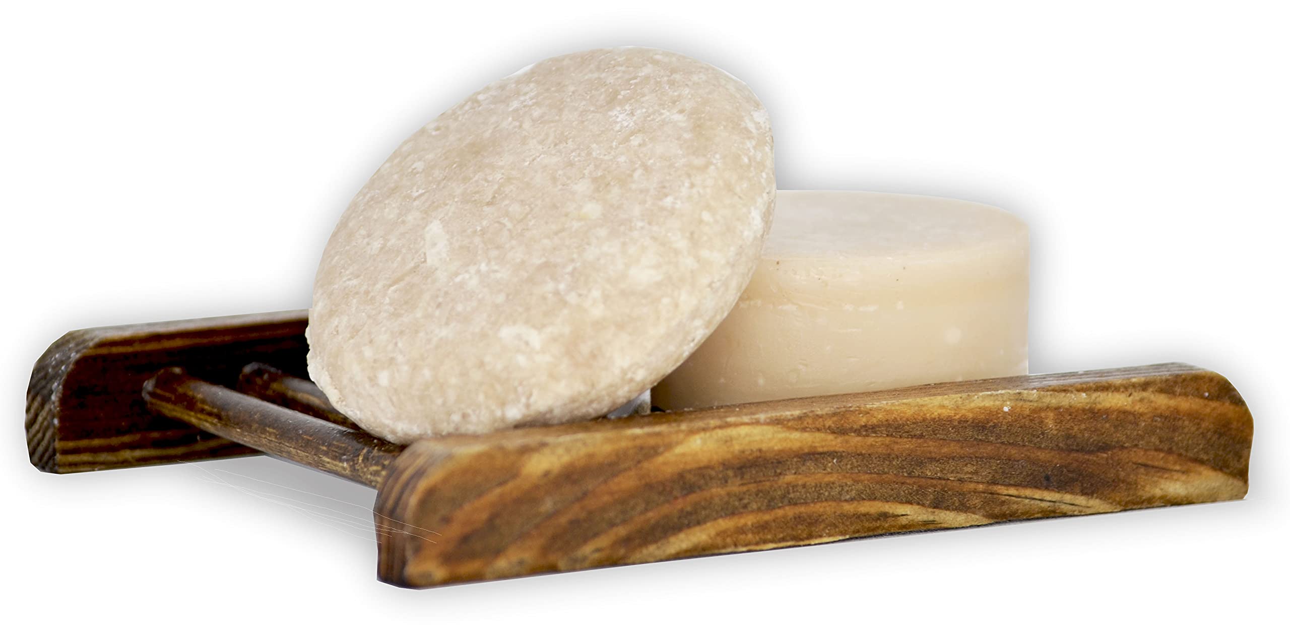 Lulu Candles Jasmine Oud Sandalwood conditioner bar for compact conditioning on the go.