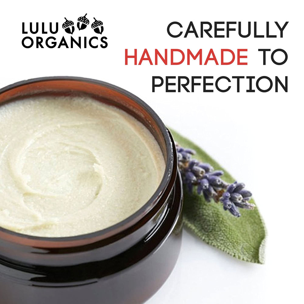 Lulu Organics creamy texture close-up shows a smooth, skin-friendly consistency.