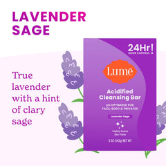Lume acidified bar provides 24-hour odor control after shower