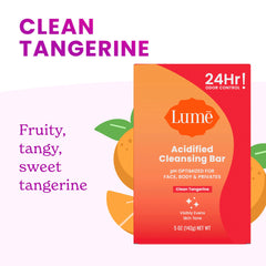 Lume acidified bar dense lather for luxurious cleansing