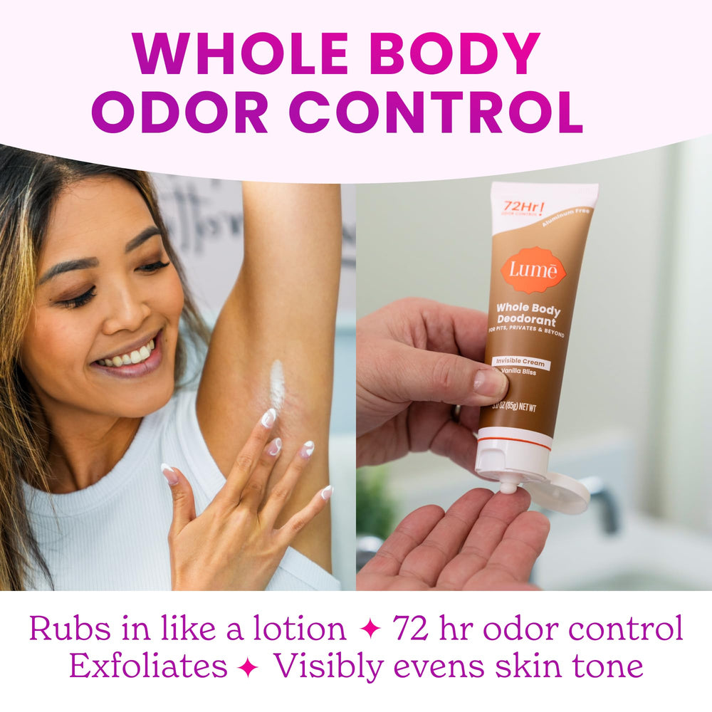 Lume hypoallergenic-friendly formula designed for gentle use.
