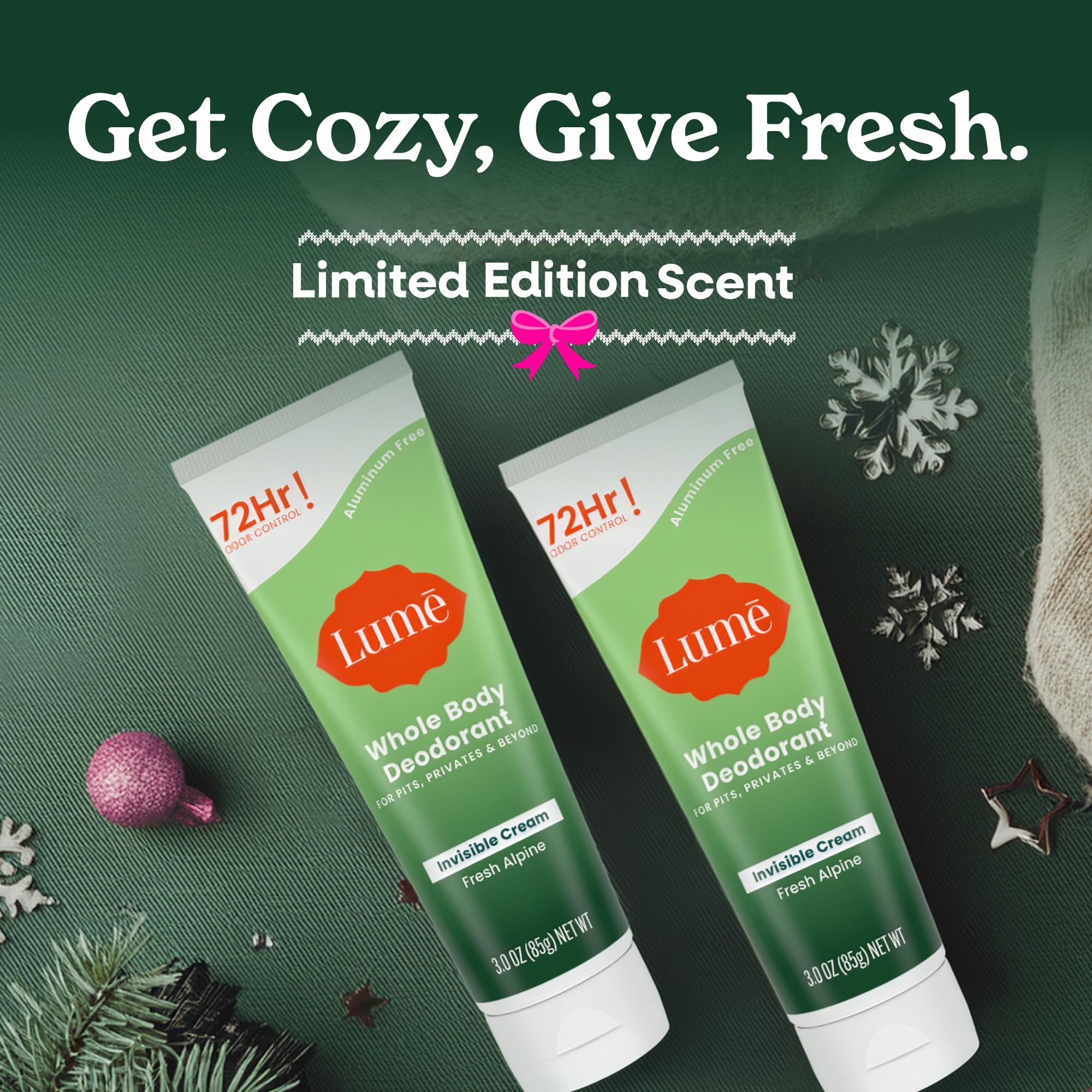 Lume hypoallergenic formula designed for sensitive skin areas