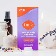 Lume aluminum-free and SLS-free formulation note on ingredients.