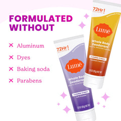 Lume invisible cream close-up demonstrates smooth, quick-drying application.