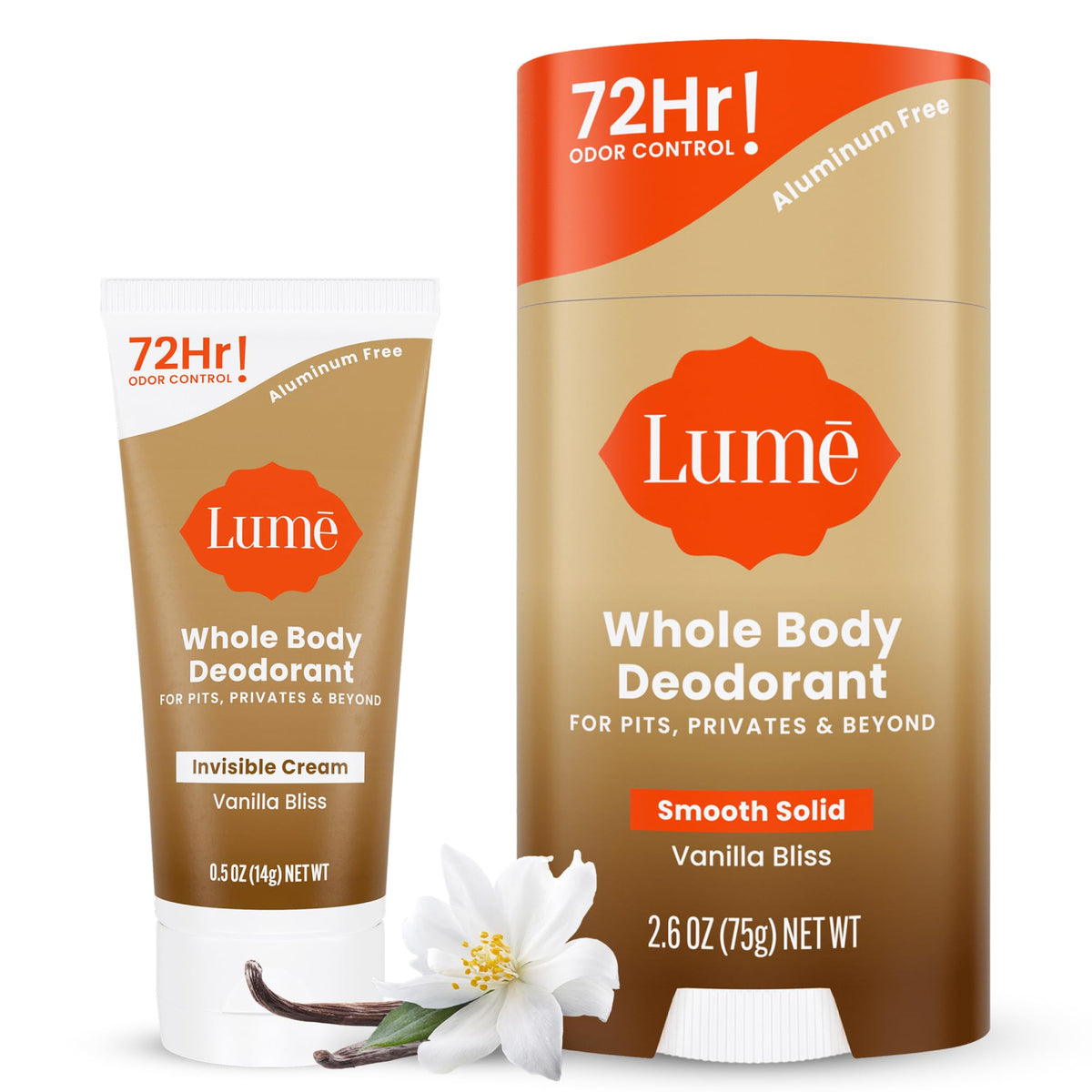 Lume Invisible Cream Tube for all-over odor control on every area