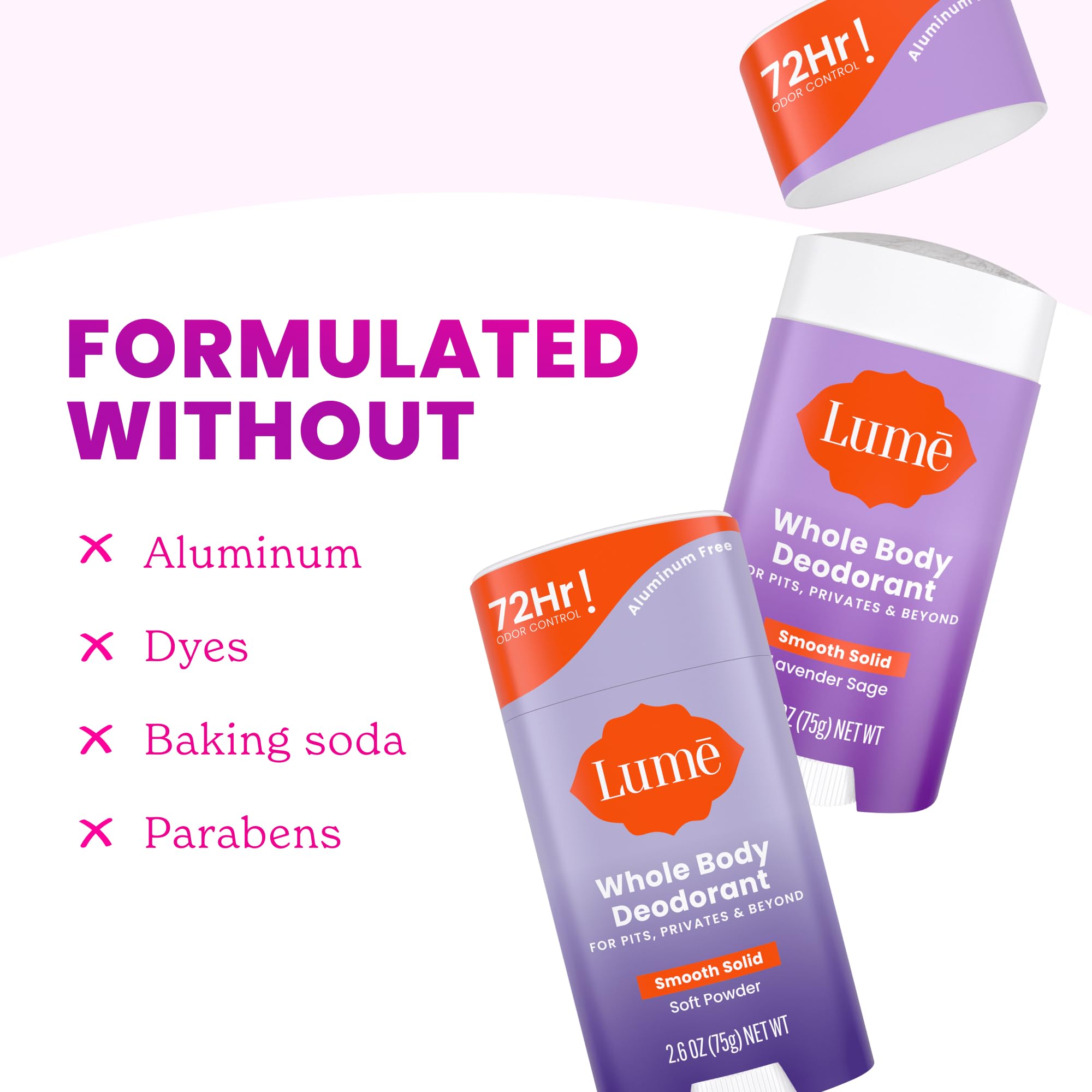 Lume pH-optimized formula helps prevent odor formation