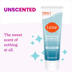 Lume skin-safe hypoallergenic cream emphasizes gentle use on sensitive areas