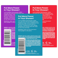 Lume three-bar bundle displaying variety for odor control routine