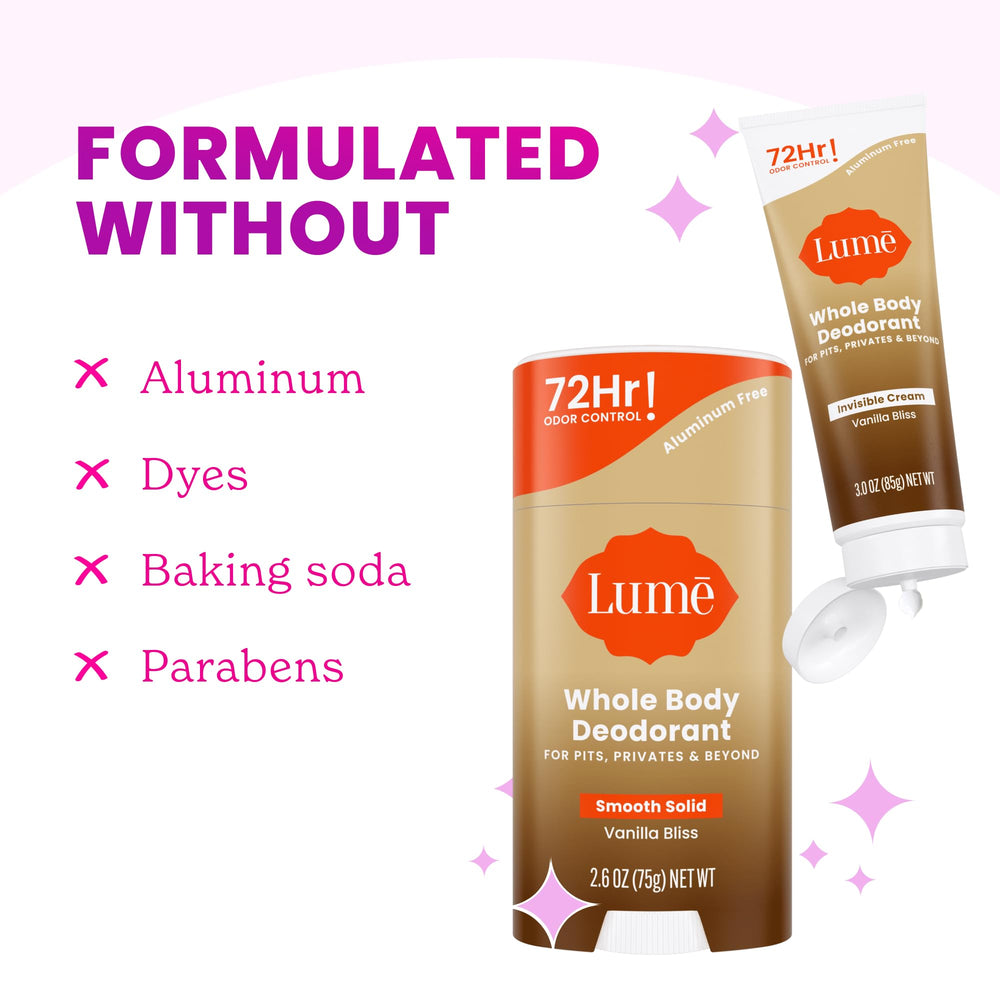 Lume Vanilla Bliss scent on skin for a cozy, everyday fragrance