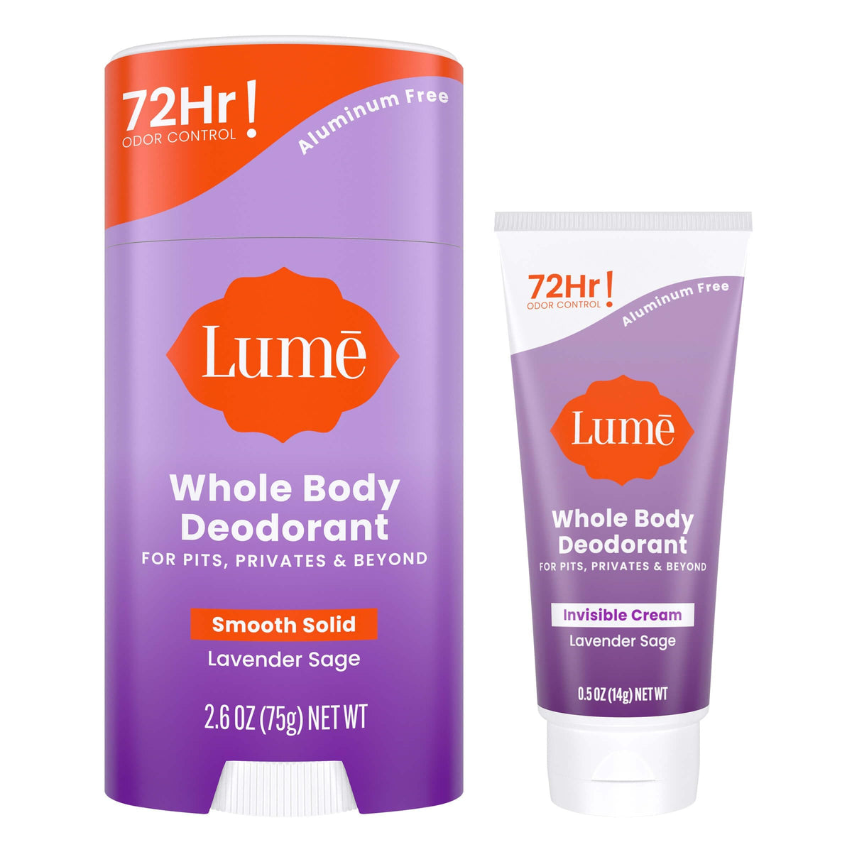 Lume Invisible Cream Mini on skin for targeted odor control.